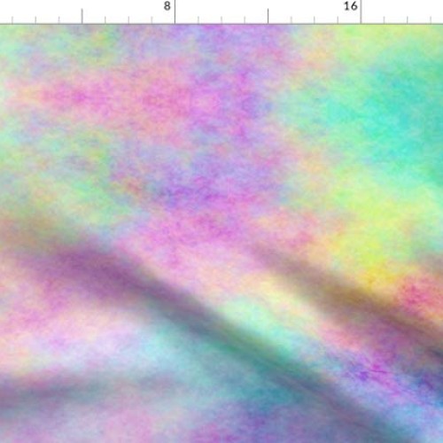 Spoonflower Fabric - Opal, Pastel, Rainbow, Watercolor, Unicorn, M...