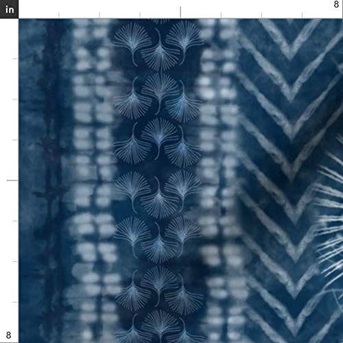 Spoonflower Fabric - Shibori Japanese Tie Dye Blue Asian Indigo St...