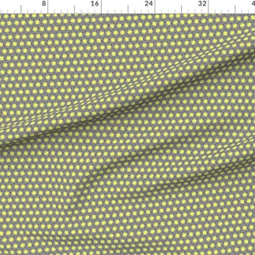 Spoonflower Fabric - Small Softball Yellow Girls Sports Ball Gray ...