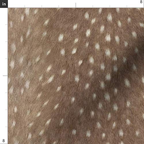 Spoonflower Fabric - Soft Deer Hide Taupe Skin Woodland Printed on...