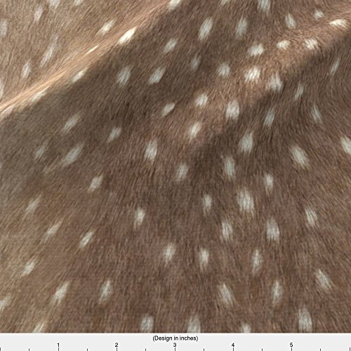 Spoonflower Fabric - Soft Deer Hide Taupe Skin Woodland Printed on...