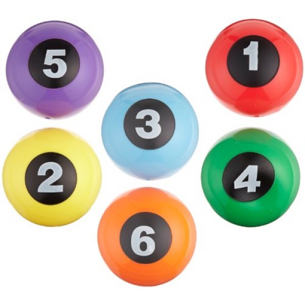 Sportime Numbered Step-N-Stones, 2-5/8 x 5-1/4 Inches, Set of 6