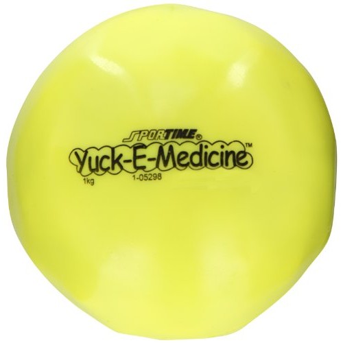 Abilitations Yuk-E-Ball Medicine Ball - 2.2 lbs 1kg 5 inch Diame...