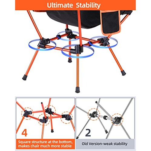 Sportneer Lightweight Portable Folding Camping Chair Compact Beach...