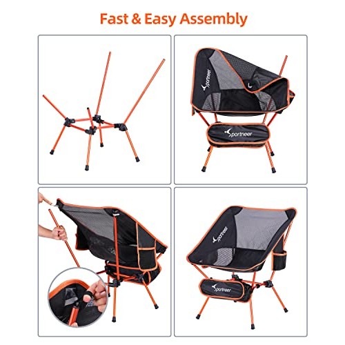 Sportneer Lightweight Portable Folding Camping Chair Compact Beach...