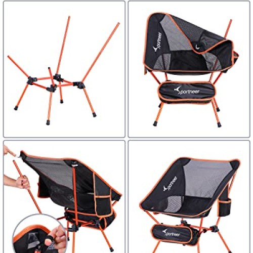 Sportneer Lightweight Portable Folding Camping Chair Compact Beach...