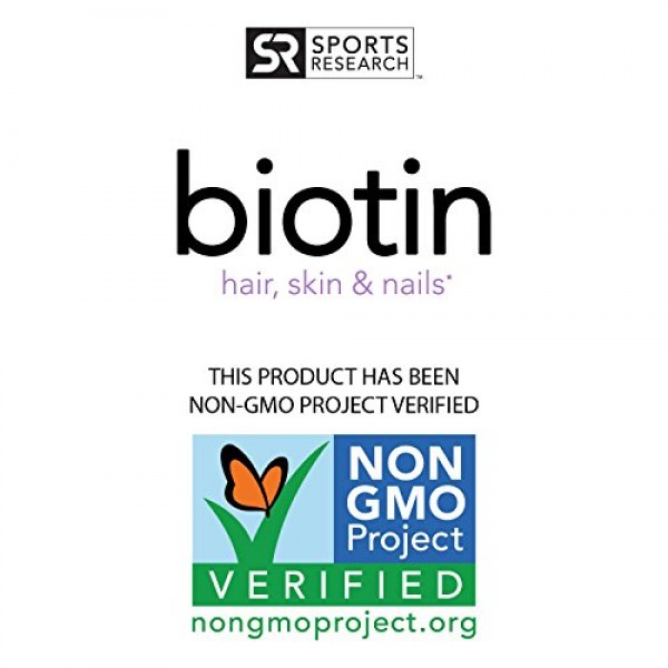 Biotin High Potency 5000mcg Per Veggie Softgel; Enhanced with Co...