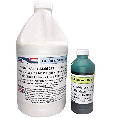 Cast-A-Mold 25T Rtv - Liquid Silicone Mold Making Rubber for Casti...