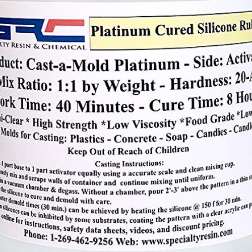 Cast-A-Mold Platinum - Food Grade Liquid Silicone Mold Making Rubb...