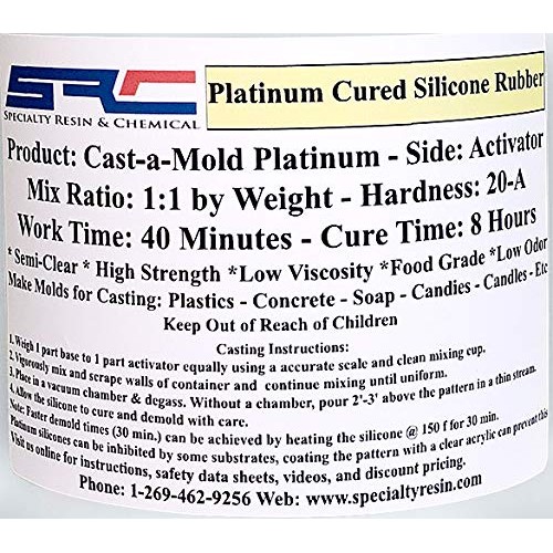Cast-A-Mold Platinum - Food Grade Liquid Silicone Mold Making Rubb...