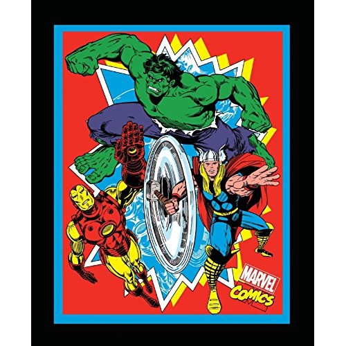 Marvel Retro Comics Panel 100% Cotton Fabric by The Panel