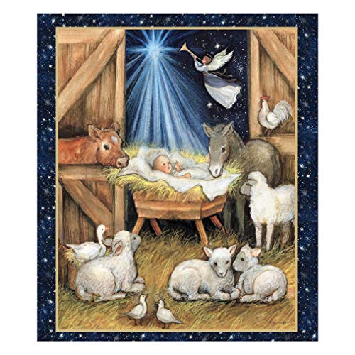 Springs Creative Products Susan Winget Nativity Barn Panel Multi F...