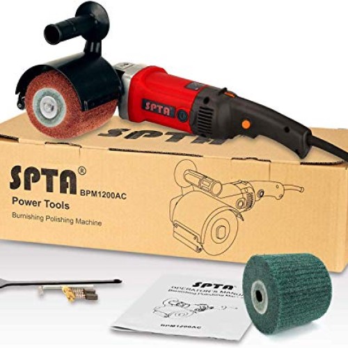 SPTA 1200W 110V Burnishing Polishing Machine with 2Pc Non-Woven Bu...