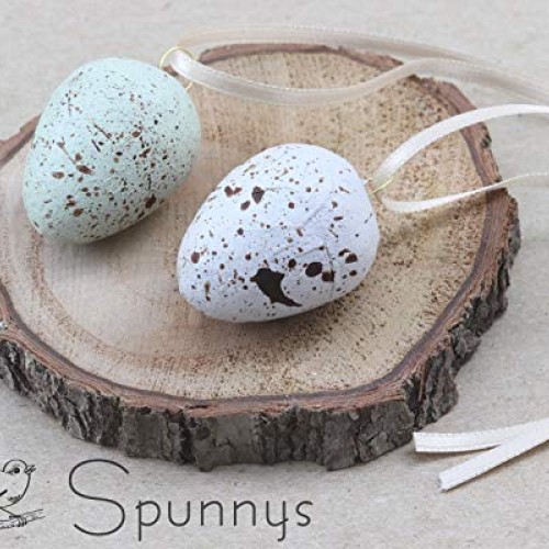 Spun Cotton Eggs 30 mm Tall - 22 Pieces Value Pack - SPUNNYS
