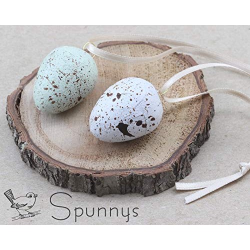 Spun Cotton Eggs 30 mm Tall - 22 Pieces Value Pack - SPUNNYS