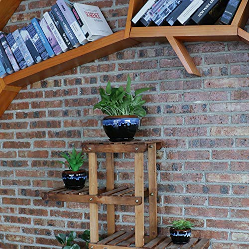 SQOWL Vintage Rustic Drip Glazed Round Ceramic Succulent Herbs Cac...