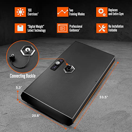 SQUATZ Pluto Fitness Board - Multifunctional Workout Device with S...