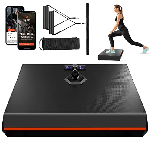 SQUATZ Pluto Fitness Board - Multifunctional Workout Device with S...