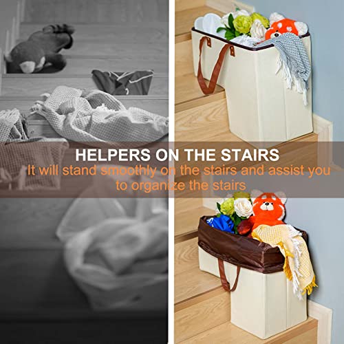 SquidPop stair basket - for Carpeted Stairs and Wooden Stairs Cott...