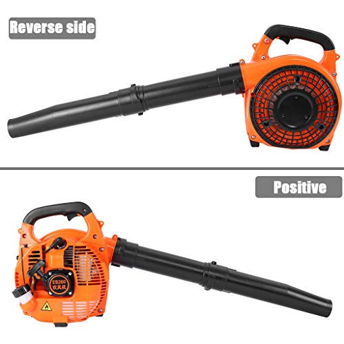 26CC Gas Powered Leaf Blower,2-Stroke Hand Held Leaf Blower,195 Mp...
