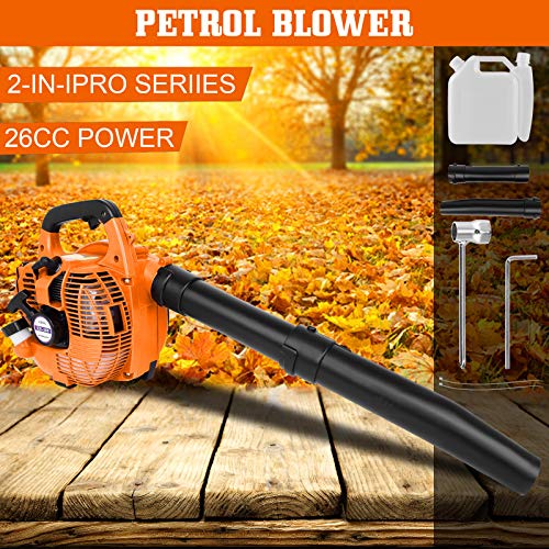 Leaf Blower, 2-Stroke Hand Held Leaf Blower,26CC Gas Powered Leaf ...