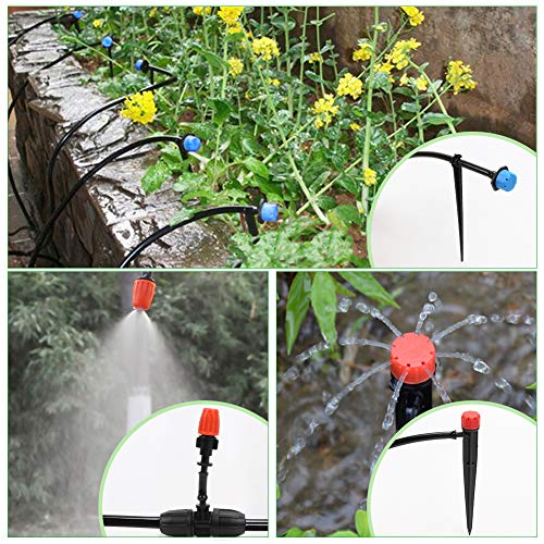 Garden Irrigation System,100ft 1/2 & 1/4 Tubing Drip Irrigation ...