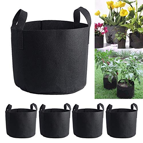 SSXY 1-Pack 65 Gallon Plant Grow Bags, Premium Series Thichkened N...