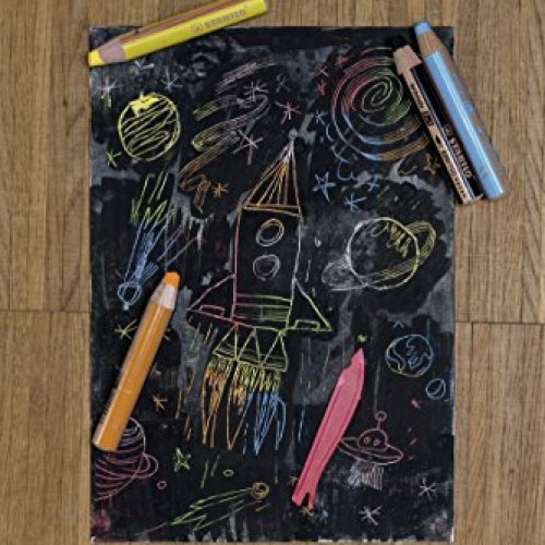 STABILO Woody 3-in-1 Colored Pencils, 10 mm Lead - 10-Color Set