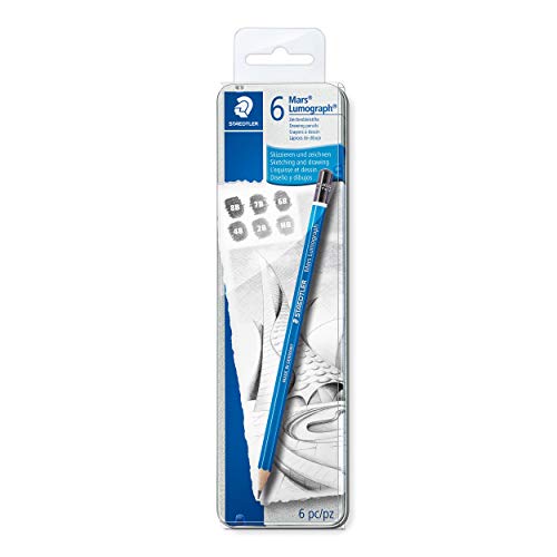 Staedtler Lumograph Graphite Drawing and Sketching Pencils 100G6, ...