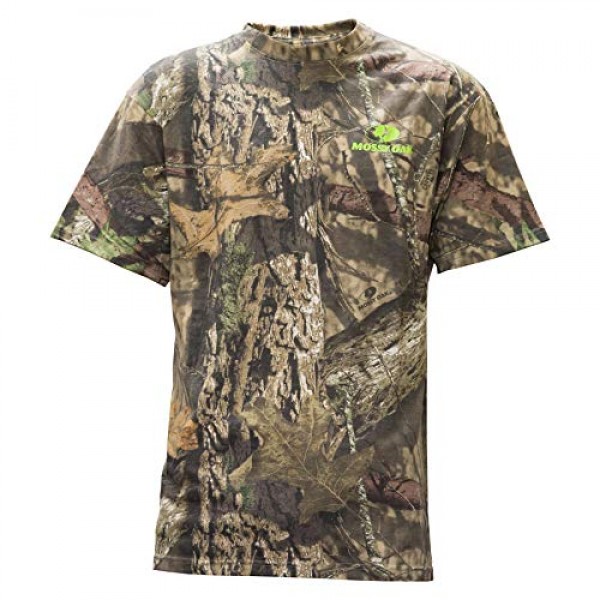 Staghorn Mens All Over Camo Short Sleeve Tee Shirt, Mossy Oak Brea...