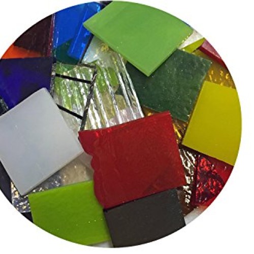 End Cut Bullseye Glass Sampler Pack, 90 COE, 1/4 pound Bag