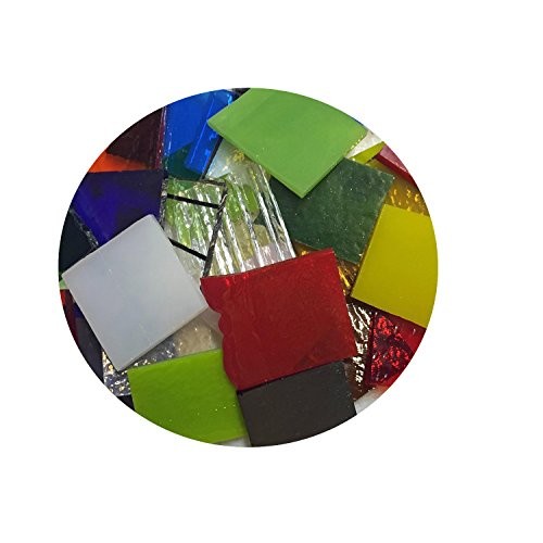 End Cut Bullseye Glass Sampler Pack, 90 COE, 1/4 pound Bag