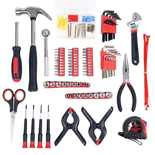 Household Hand Tools, 86 Piece Tool Set With Roll-Up Bag by Stalwa...