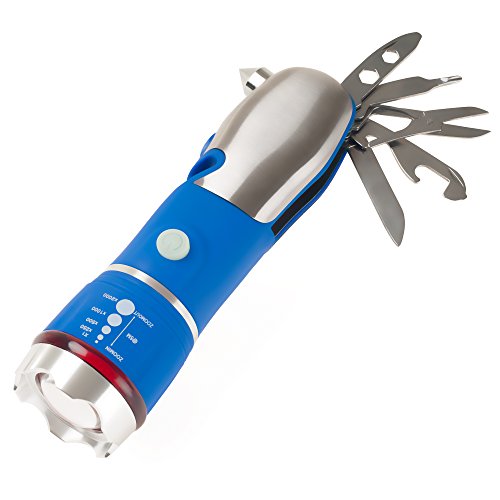 Multi Tool LED Flashlight, All In One Tool Light For Emergency, Ca...