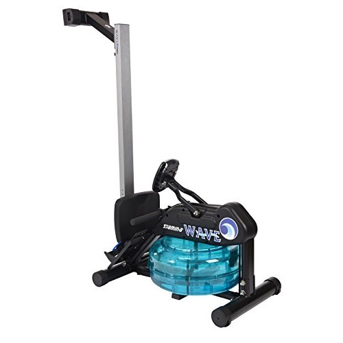 Stamina Elite Wave Water Rowing Machine Foldable Rower w/ Fitness ...