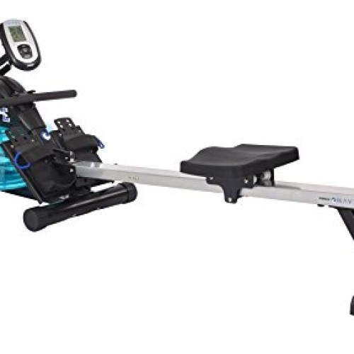 Stamina Elite Wave Water Rowing Machine Foldable Rower w/ Fitness ...