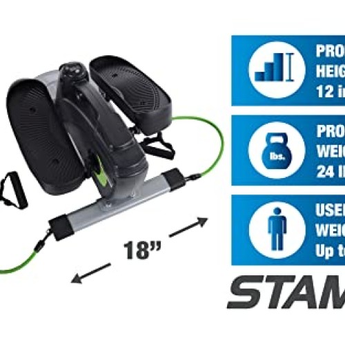 Stamina InMotion Compact Strider with Cords - Smart Workout App, N...