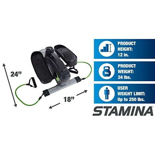 Stamina InMotion Compact Strider with Cords - Smart Workout App, N...
