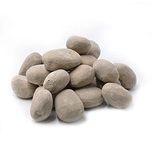 Stanbroil 24pcs Light Weight Ceramic Fiber Pebble Stones for Indoo...