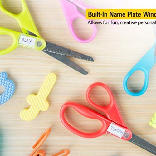 Stanley Guppy 5-Inch Blunt Tip Kids Scissors, Assorted Colors - Pa...