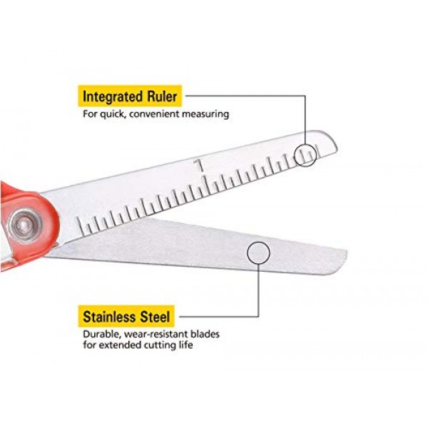 Stanley Guppy 5-Inch Blunt Tip Kids Scissors, Assorted Colors - Pa...