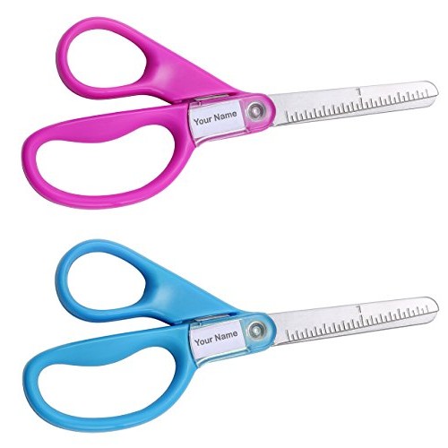 Stanley Guppy 5-Inch Blunt Tip Kids Scissors, Assorted Colors - Pa...