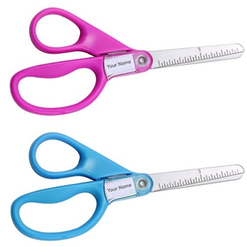 Stanley Guppy 5-Inch Blunt Tip Kids Scissors, Assorted Colors - Pa...