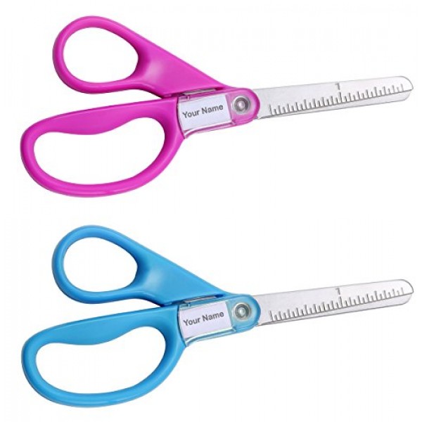 Stanley Guppy 5-Inch Blunt Tip Kids Scissors, Assorted Colors - Pa...