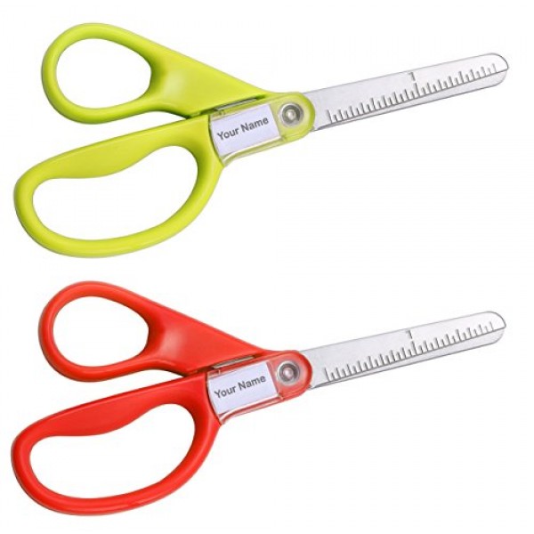 Stanley Guppy 5-Inch Blunt Tip Kids Scissors, Assorted Colors - Pa...