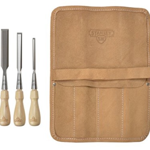 Stanley 1-16-791 Chisel-Set Sweetheart 4-piece, Silver/Tan Brown