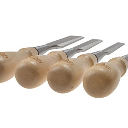 Stanley 1-16-791 Chisel-Set Sweetheart 4-piece, Silver/Tan Brown