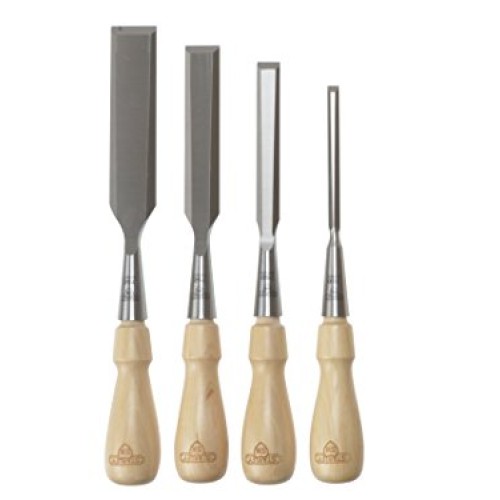 Stanley 1-16-791 Chisel-Set Sweetheart 4-piece, Silver/Tan Brown