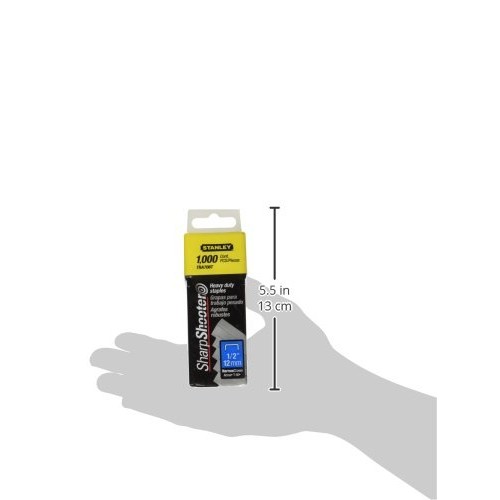 Stanley TRA708T Sharpshooter 1/2-Inch Leg Length Staples, Steel 1...