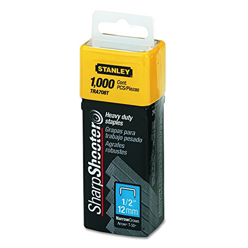 Stanley TRA708T Sharpshooter 1/2-Inch Leg Length Staples, Steel 1...